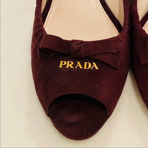 Prada suede leather mini heels - Picture 3 of 10